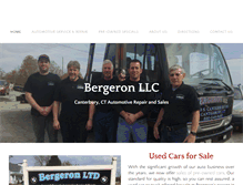 Tablet Screenshot of bergeronltd.com